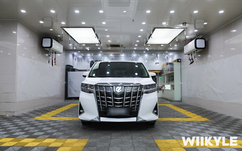 丰田埃尔法贴WIIKYLE隐形车衣整体效果图