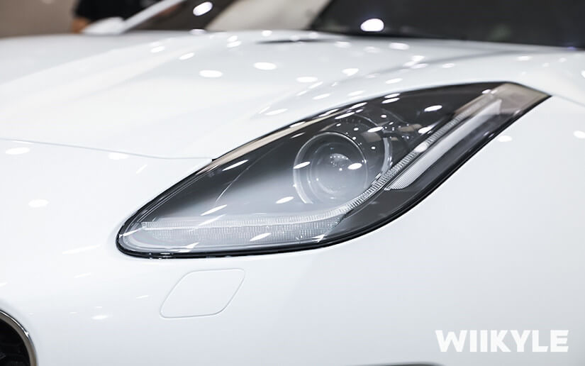 捷豹车灯贴隐形车衣效果图