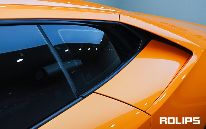 兰博基尼贴隐形车衣的效果图