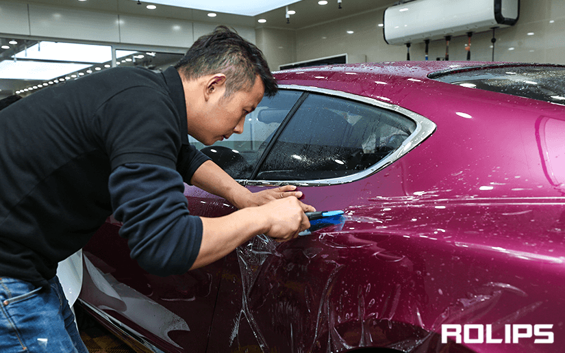 ROLIPS隐形车衣施工的过程展示