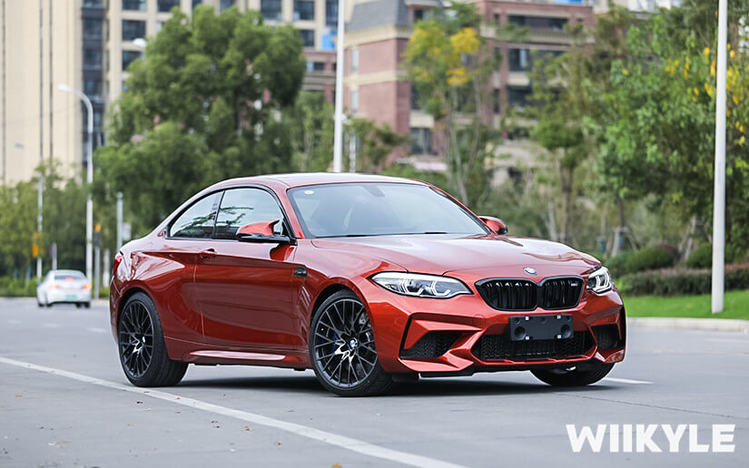 宝马M3贴WIIKYLE漆面保护膜室外图展示