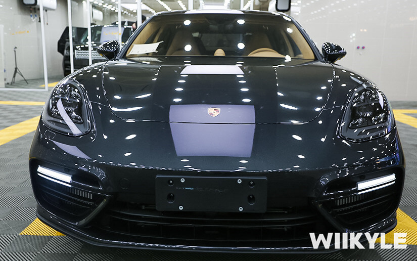 保时捷帕拉梅拉车头贴车衣效果图