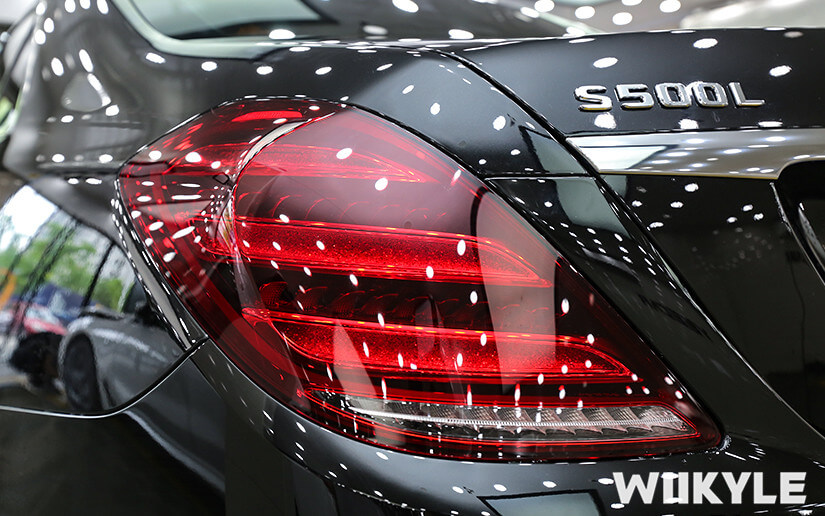 奔驰汽车贴WIIKYLE隐形车衣施工效果展示（一）