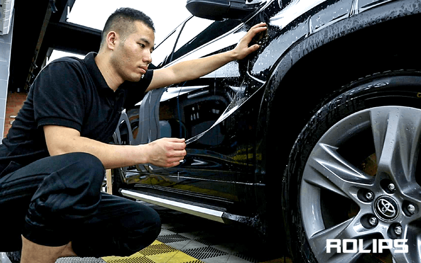 ROLIPS专业技师贴车衣细节