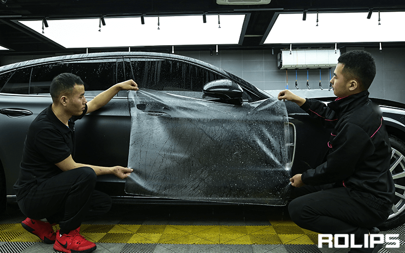 保时捷贴哑光车衣的施工过程是什么
