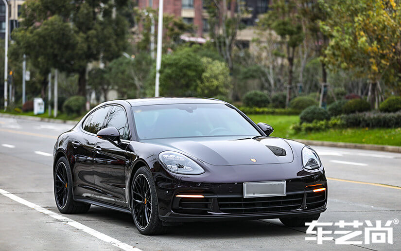 保时捷帕拉梅拉施工威固隐形车衣室外效果展示图（六）