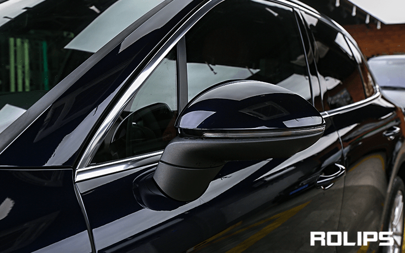 卡宴贴隐形车衣的细节展示