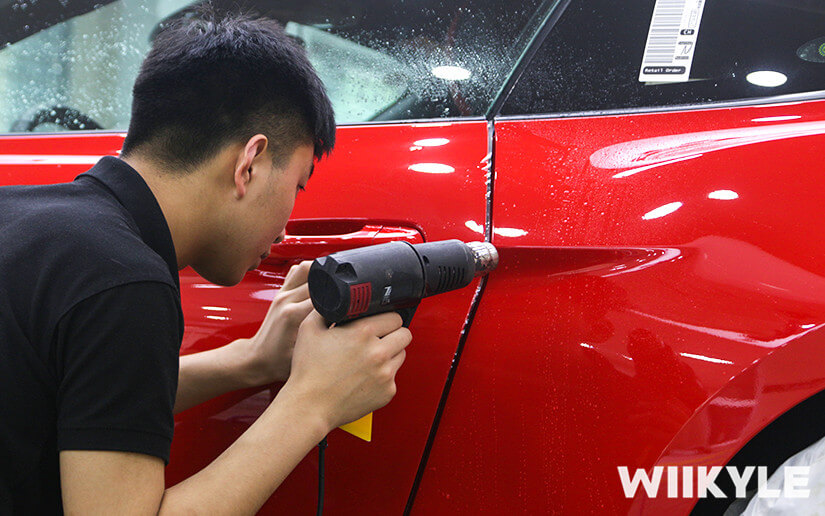 福特野马施工WIIKYLE车衣施工流程图（十）