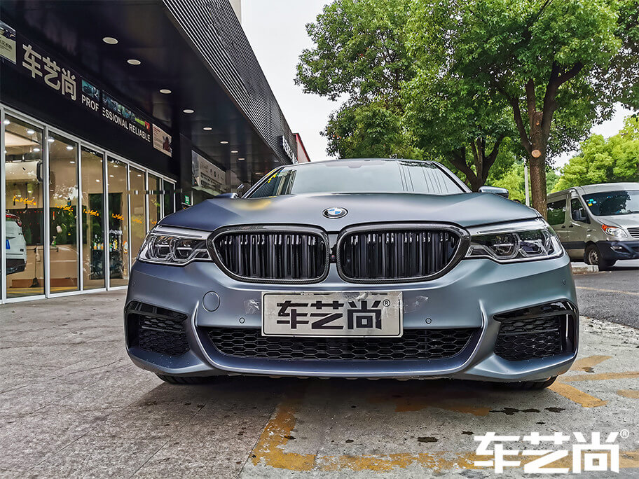 宝马5系施工哑光车衣质感怎么样？