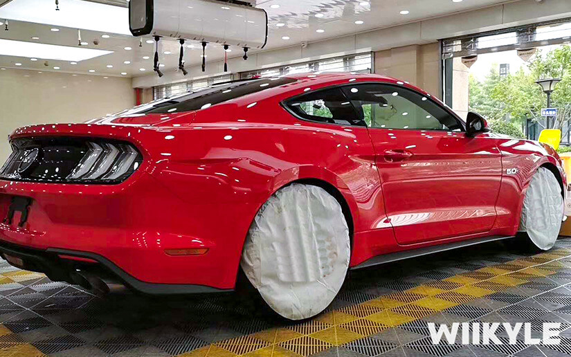 福特野马施工WIIKYLE车衣施工效果图（二）