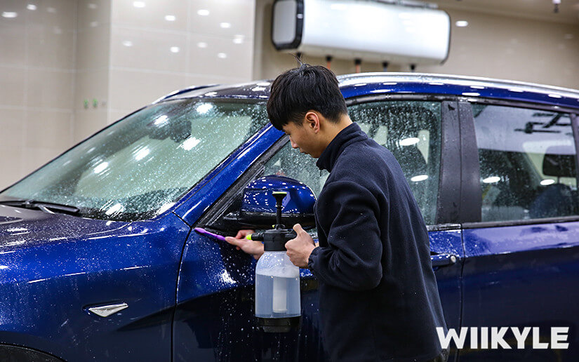 宝马X3量子蓝汽车装贴WIIKYLE隐形车衣