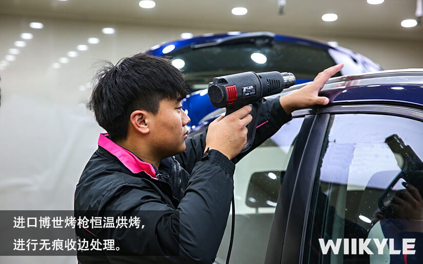 宝马X3量子蓝汽车装贴WIIKYLE隐形车衣（图十）