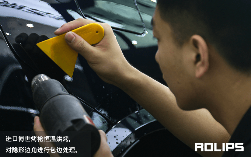 黑色车贴车衣的施工过程是什么（图8）