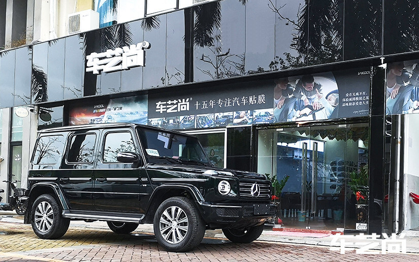 黑色奔驰贴V-KOOL汽车贴膜怎么样？（图六）