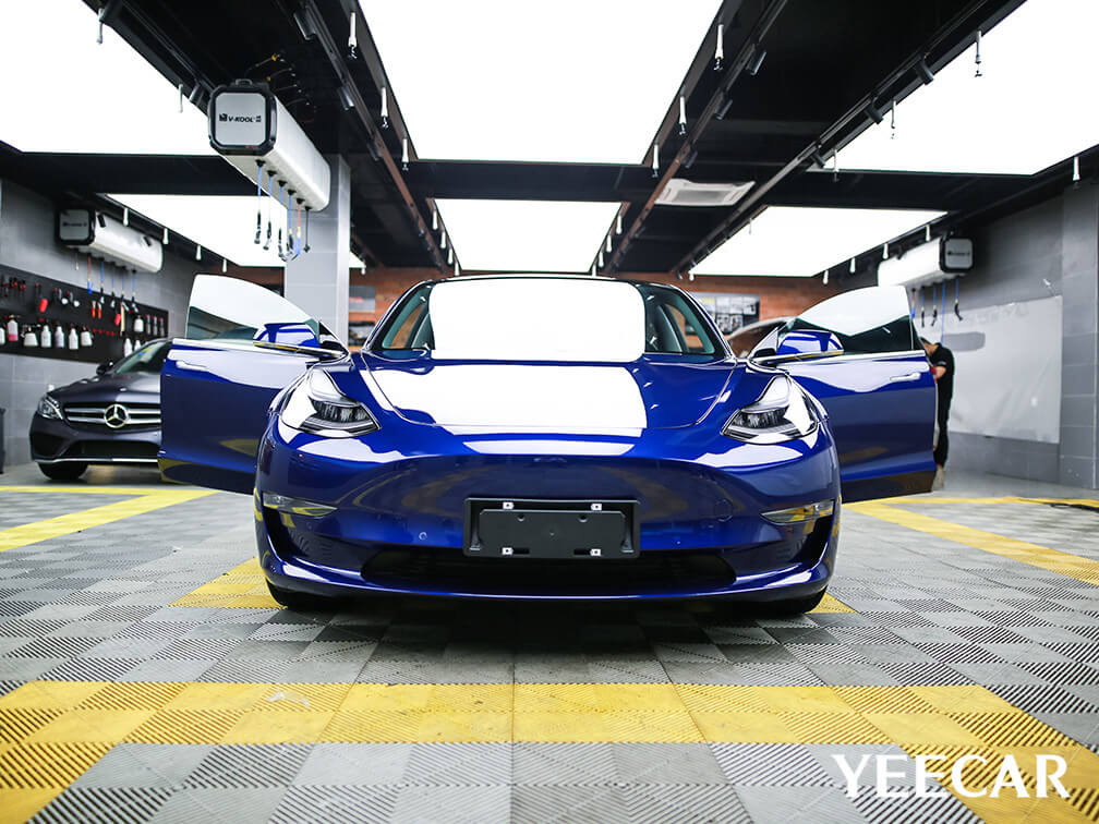 特斯拉整车施工YEECAR车衣效果图