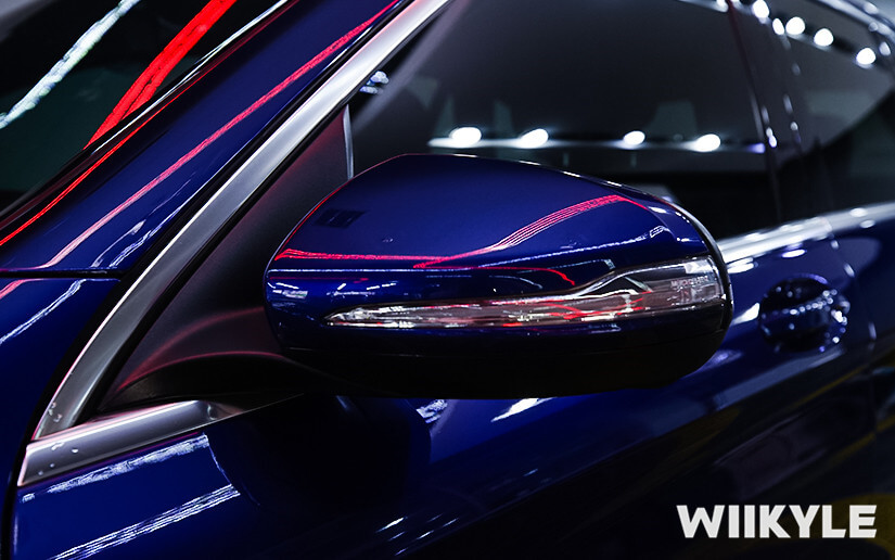 奔驰后视镜施工WIIKYLE车衣展示