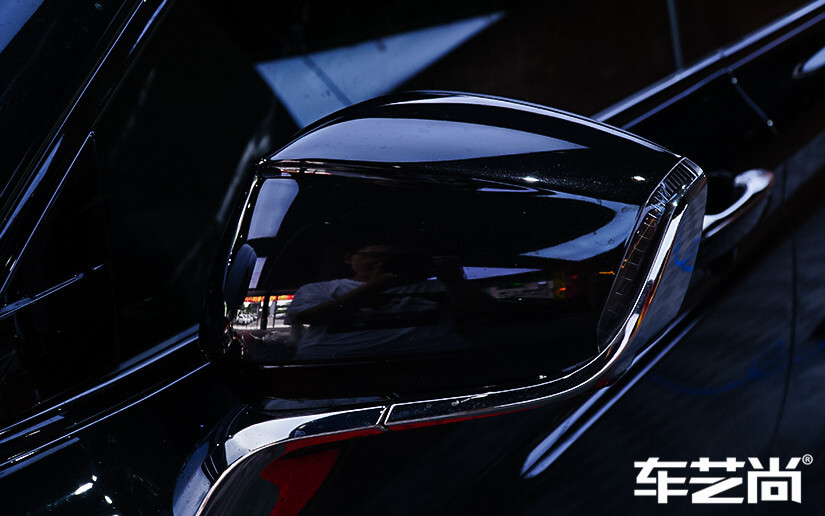 艺卡车衣施工后视镜展示图