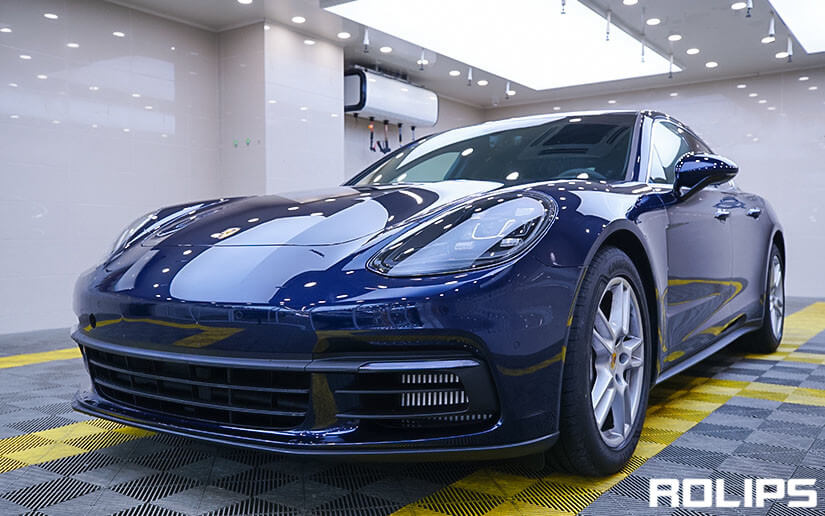 保时捷帕拉梅拉贴ROLIPS隐形车衣的效果图