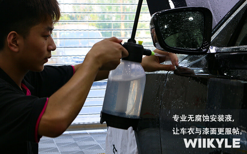 WIIKYLE隐形车衣施工黑色宝马7系作品展示（图五）