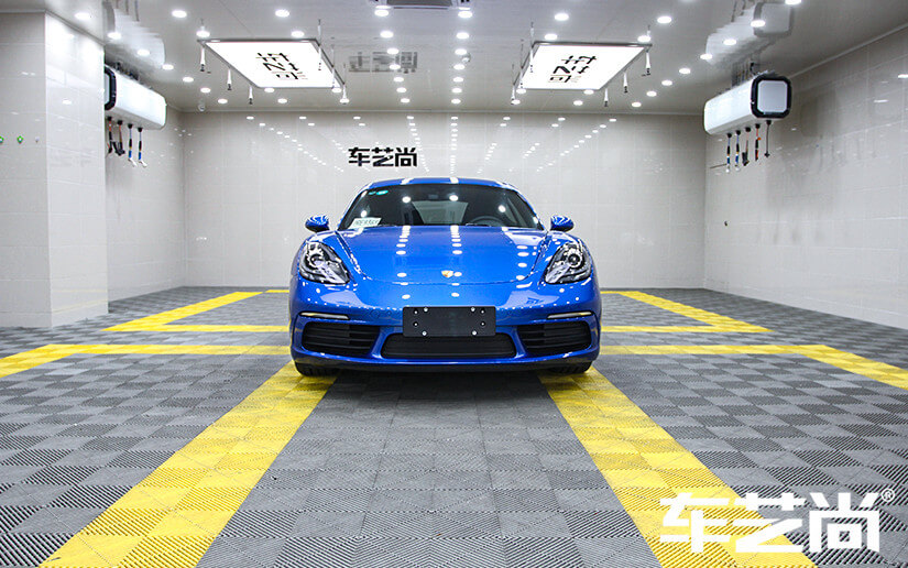 威固漆面保护施工保时捷718整车效果图展示（图1）