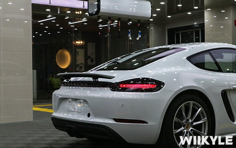 保时捷718施工WIIKYLE漆面保护膜效果展示图（6）