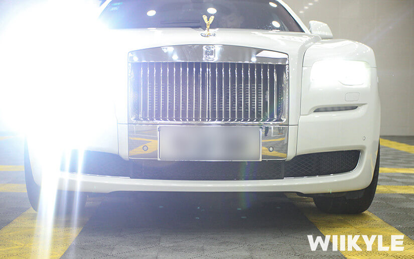 劳斯莱斯古思特在上海汽车贴膜店施工效果（图五）