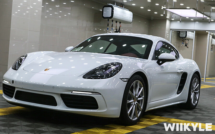 保时捷718施工WIIKYLE漆面保护膜效果展示图（8）