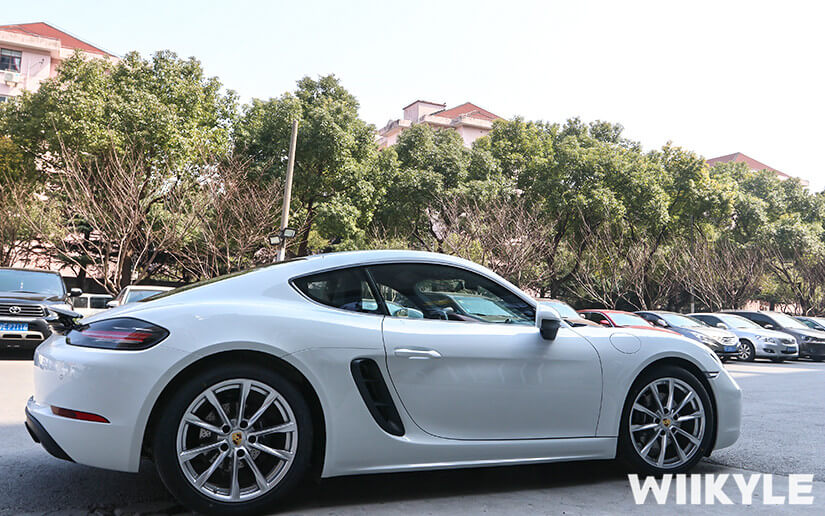保时捷718施工WIIKYLE漆面保护膜效果展示图（17）