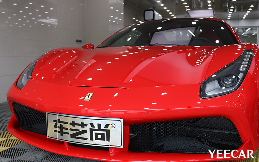 法拉利488贴YEECAR漆面保护膜效果怎么样？（图九）