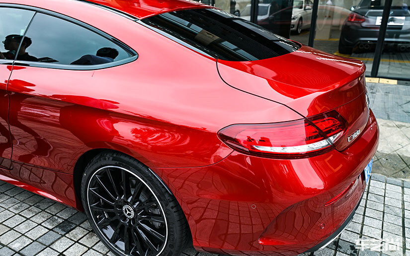 红色车漆贴龙膜隐形车衣好看吗？（4）