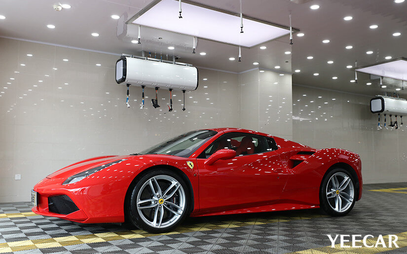 法拉利488贴YEECAR漆面保护膜效果怎么样？（图十）