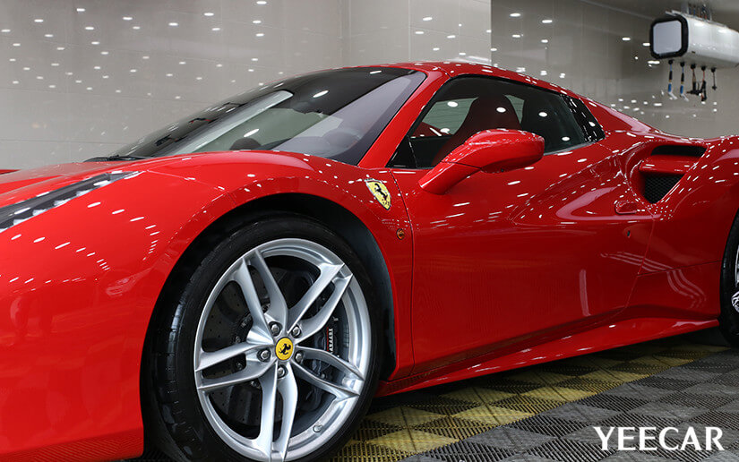 法拉利488贴YEECAR漆面保护膜效果怎么样？（图十一）
