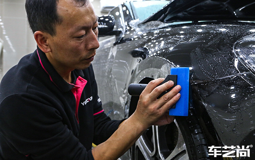 奔驰E300施工威固漆面保护膜案例展示（图六）