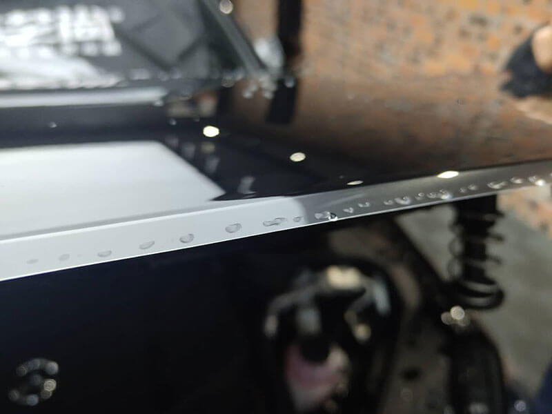 隐形车衣施工过程（预留包边）